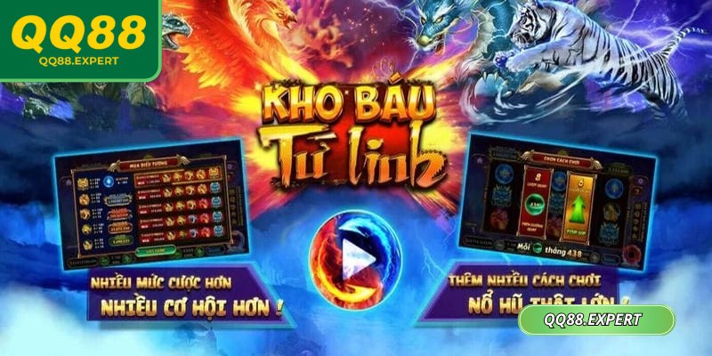 Kho Báu Tứ Linh QQ88 Chinh Phục Vòng Quay May Mắn Lớn 1 Kho báu tứ linh QQ88 dẫn vào thế giới thần thoại màu sắc